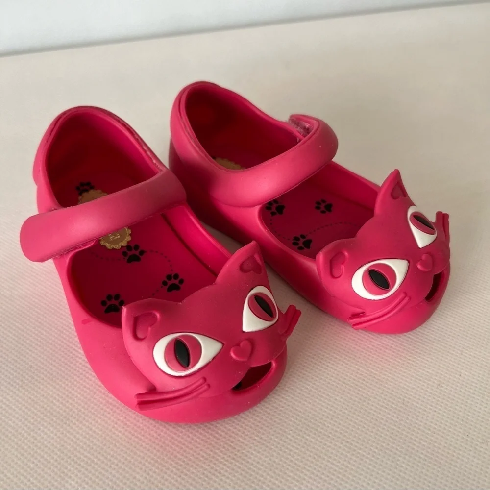 Mini Melissa Pink Cat Shoes